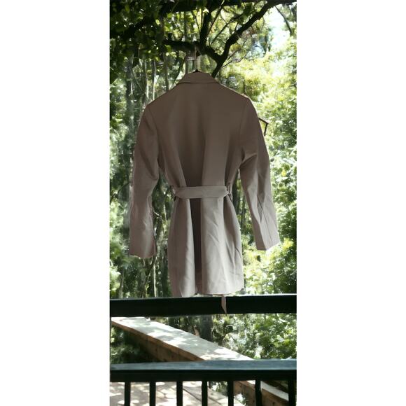 NWT - Anine Bing Green Trench Coat with Belt Size: L - Picture 7 of 8